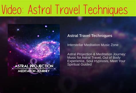 Astral Travel Techniques #AstralProjection (With images) | Astral travel