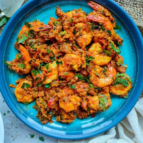 Easy Prawn Masala Fry - Go Healthy Ever After