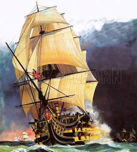 HMS Victory, Nelson's flagship at the Battle of … stock image | Look ...