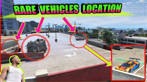 Gta V Rare Car Locations ( Including Super Cars ) - YouTube