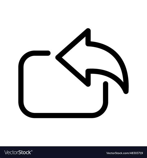 Go back icon Royalty Free Vector Image - VectorStock