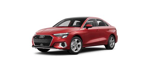 2023 Audi A3 Sedan in Tango Red Metallic from $0 monthly