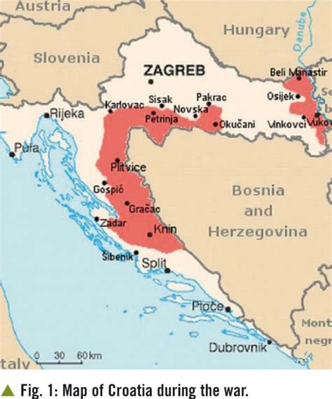 Croatia map during war – Croatia, the War, and the Future