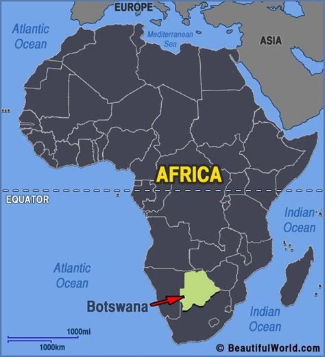 Map of Botswana - Facts & Information - Beautiful World Travel Guide