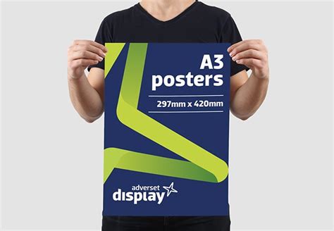 A3 Poster Printing | Low Prices | UK Delivery | Adverset Display