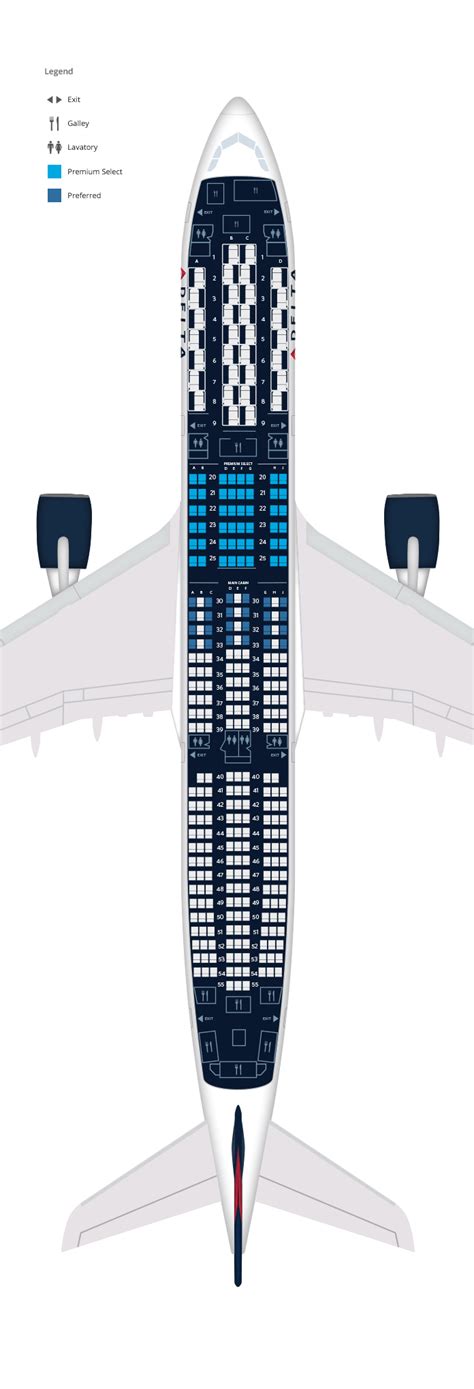 Airbus A350 900 Plan - Image to u