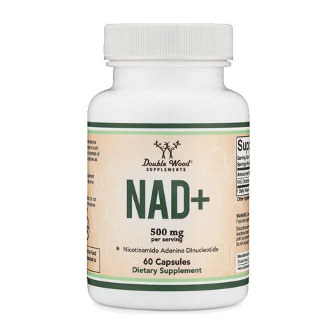 NAD+ Supplement - 60 x 250 mg capsules - Boosts Nicotinamide Adenine ...