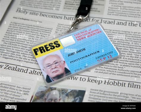 UK press card, London Stock Photo, Royalty Free Image: 32312066 - Alamy