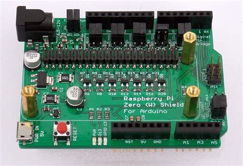 Raspberry Pi Zero (W) Shield for Arduino is an Arduino UNO Baseboard ...