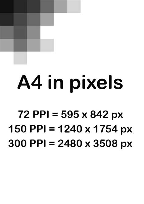 A4 size in pixels » Paper formats | sizes & dimensions