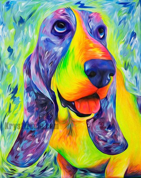 Basset Hound Print - Daisy Mable