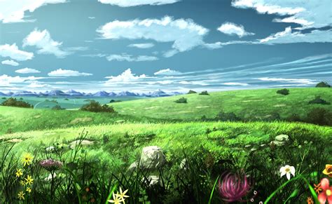 Anime Field Wallpapers - Top Free Anime Field Backgrounds - WallpaperAccess