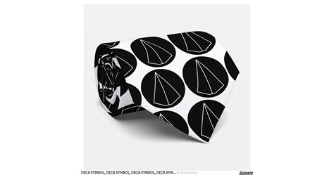 DECA SYMBOL, DECA SYMBOL, DECA SYMBOL, DECA SYM... TIE | Zazzle