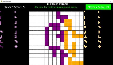 GitHub - vineet131/Blokus: Pygame implementation of Blokus, with an ...