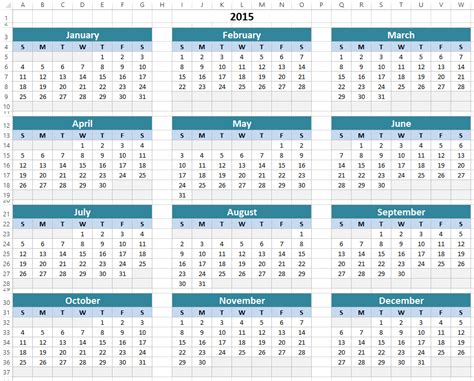 Free Excel Calendar Template Download - ExcelSuperSite