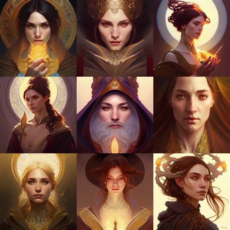 portrait of a fantasy wizard mage, intricate, elegant, | Stable ...