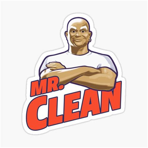 "Vintage 1997 Mr Clean Brand Company" Sticker for Sale by shujaalhovex ...