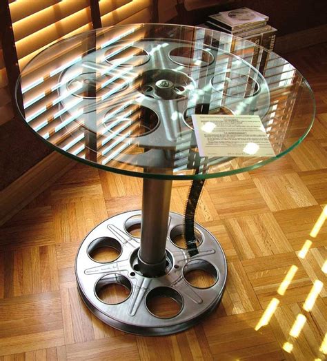 These Home Theater Tables Are Made from Real 35mm Film Reels