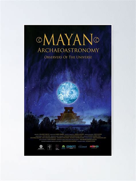 Póster «Archaeoastronomy Maya Observadores del Universo Cosmos poster ...