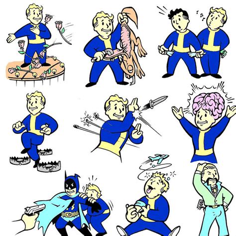 Fallout Vault boys colored by snakeuser74 on DeviantArt