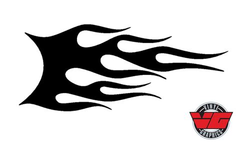 Vehicle Graphics - Flame Decals - 29F Flame Decal