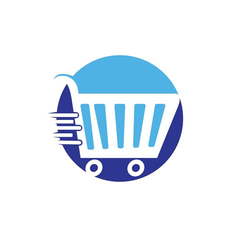 Shopping cart vector logo design. Shopping logo design. On-line ...