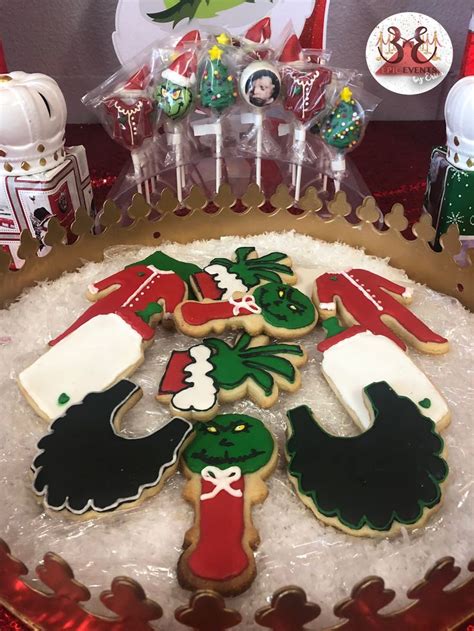 Grinch Baby Shower - Sugar Cookies | Baby grinch, Christmas baby, Baby ...