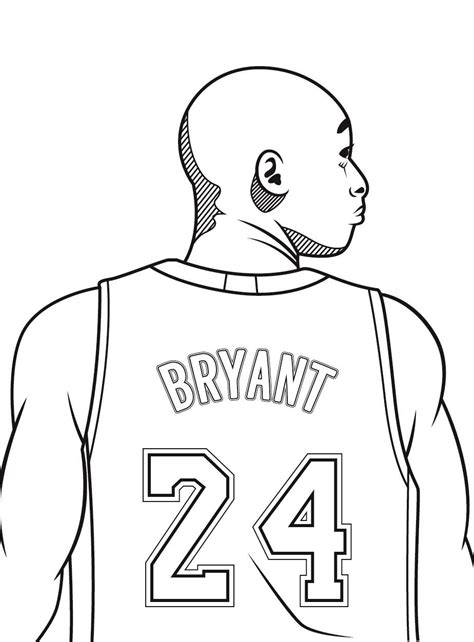 Kobe Bryant Coloring Pages - Free Printable