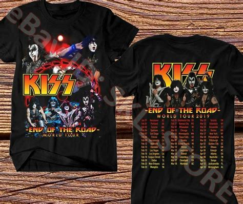 KISS band T-Shirt End of the Road Farewell Tour 2019 Concert Tee # ...