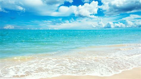 Sunny Day Beach Wallpaper