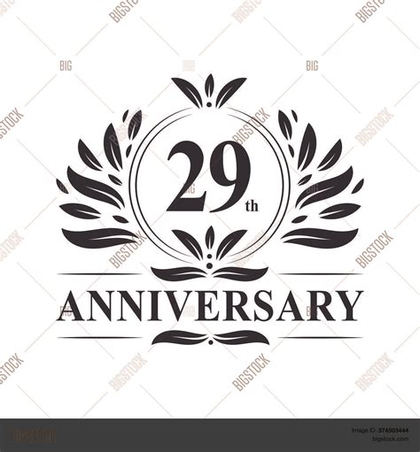 29th Anniversary Vector & Photo (Free Trial) | Bigstock