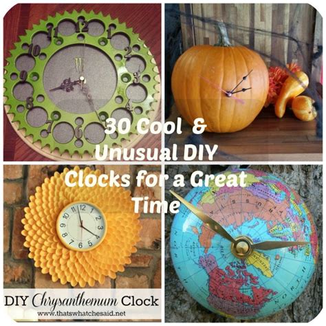 30 Cool & Unusual DIY Clocks for a Great Time