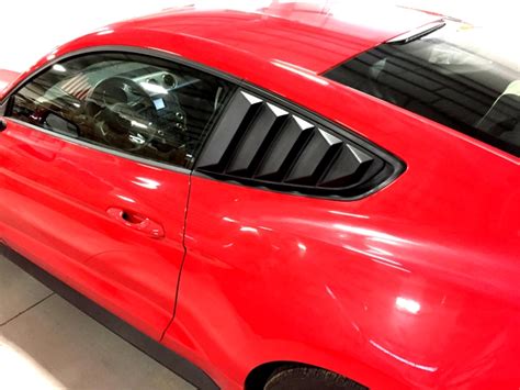 2015 2016 2017 Ford Mustang Painted RPI Designs Side Window Louvers