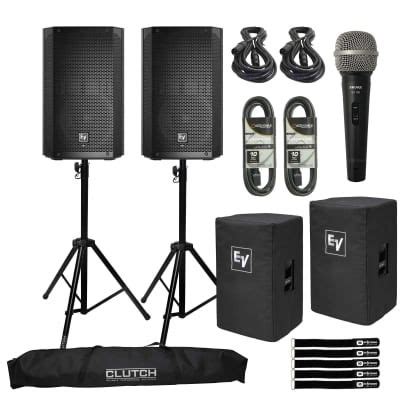 Electro voice electro voice elx200 10p 10 powered speakers covers mic ...