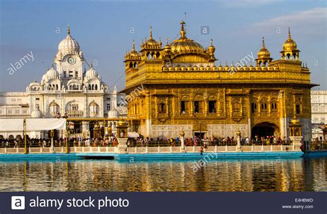 Golden Temple - Akal Takht - India - Punjab - Amritsar Stock Photo ...