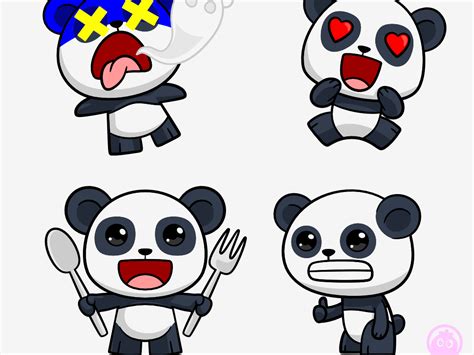 Cute Panda Character by Lyco Canario on Dribbble