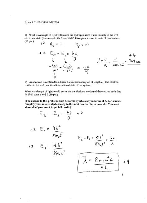 Physical Chemistry Examples