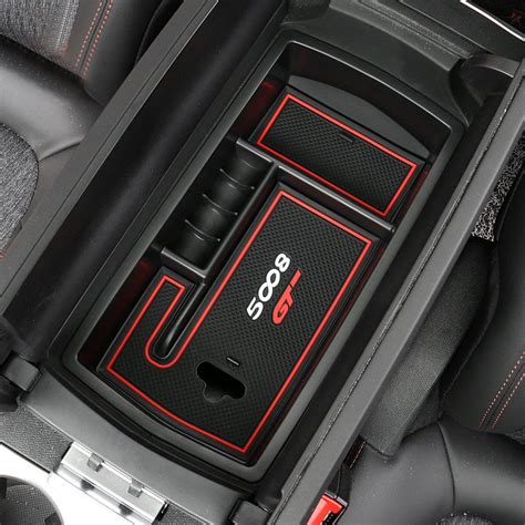 1*Accessories Armrest Console Central slot storage Box for Peugeot 5008 ...