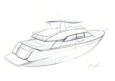 Yacht Drawing, Pencil, Sketch, Colorful, Realistic Art Images | Drawing ...