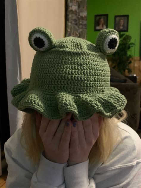 Crochet Frog, Mode Crochet, Kawaii Crochet, Crochet Cap, Crotchet, Easy ...