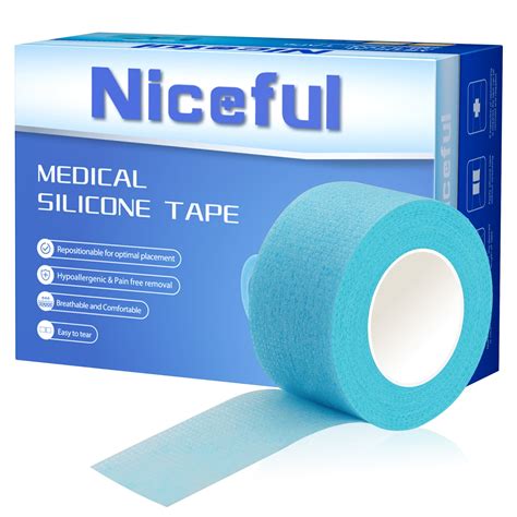 Niceful Sensitive Skin Adhesive Healing Medical Tape, 1 in x 4 Yds ...