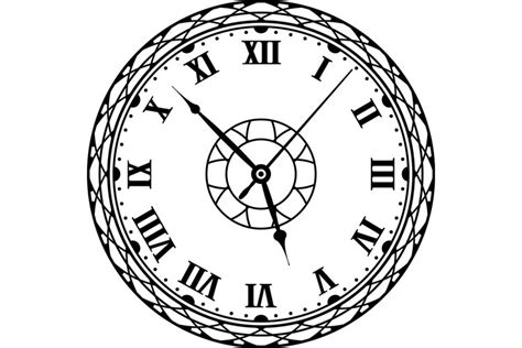 Vintage clock face SVG PNG EPS JPG (3082246)