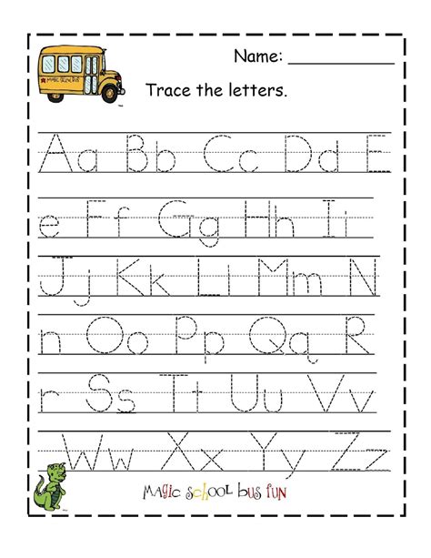 Dotted Line Font For Kindergarten