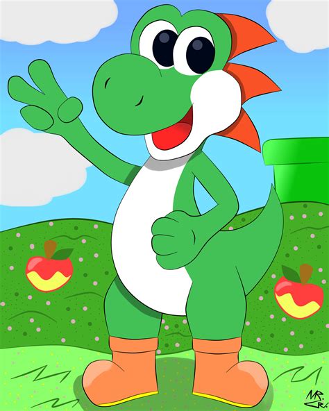 Yoshi fan art by Mr-CPU on DeviantArt