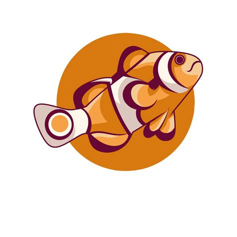 vector illustration of cute cartoon fish nemo 10505398 Vector Art at ...