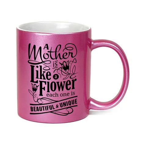 Sparkling Glitter Mug Pink 11oz