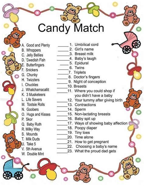 candy names a-z