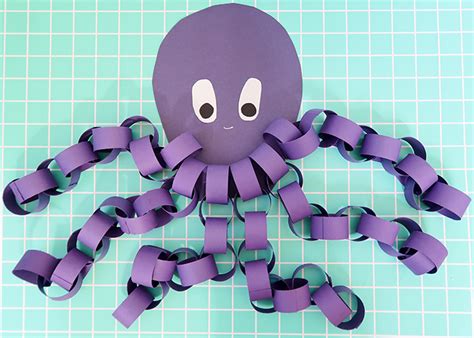 Easy Paper Chain Octopus Craft | Woo! Jr. Kids Activities : Children's ...