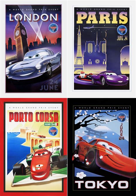 Cars 2 Original 2011 U.S. Movie Poster Set of 4 - Posteritati Movie ...