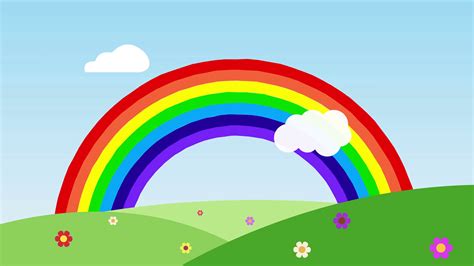 Cartoon Rainbow Sky Background / Moon desktop cloud black and. - Fonca ...